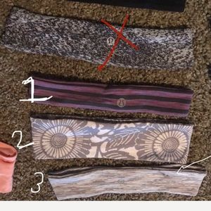 Lululemon headbands and other brands